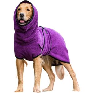 Unbranded (Purple, XL) Pet Clothes Dog Towelling Drying Robe Soft Sleepwear Coat Puppy War Unbranded (Purple, XL) Pet Clothes Dog Towelling Drying Robe Soft Sleepwear Coat Puppy War