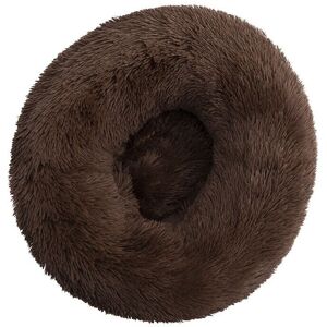 Unbranded (Dark Coffee, Dia.50cm/19.7in) Pet Bed For Dog Cat Washable Fluffy Cushion Donut Unbranded (Dark Coffee, Dia.50cm/19.7in) Pet Bed For Dog Cat Washable Fluffy Cushion Donut
