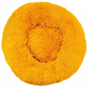 Unbranded (Gold Yellow, Dia.40cm/15.7in) Pet Bed For Dog Cat Washable Fluffy Cushion Donut Unbranded (Gold Yellow, Dia.40cm/15.7in) Pet Bed For Dog Cat Washable Fluffy Cushion Donut