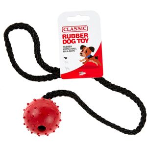 Classic Red Small Solid Tough Hard Rubber Dog Rope Pimple Ball Fetch Toys Classic Red Small Solid Tough Hard Rubber Dog Rope Pimple Ball Fetch Toys
