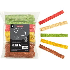 Classic Natural Rawhide Dog Chew Treats - Handmade 100 Munchy Flat Ass 165mm, Dental Hea Classic Natural Rawhide Dog Chew Treats - Handmade 100 Munchy Flat Ass 165mm, Dental Hea