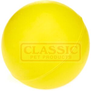 Classic Yellow Medium Solid Strong Tough Hard Rubber Dog Treat Ball Fetch Toys Classic Yellow Medium Solid Strong Tough Hard Rubber Dog Treat Ball Fetch Toys
