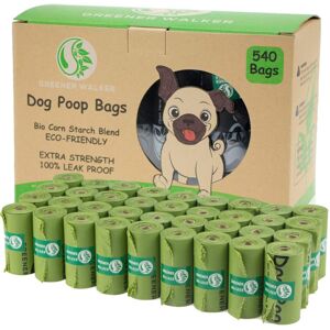 Greener Walker Poo Bags for Dog Waste, 540 Poop Bags,Extra Thick Strong 100% Lea Greener Walker Poo Bags for Dog Waste, 540 Poop Bags,Extra Thick Strong 100% Lea