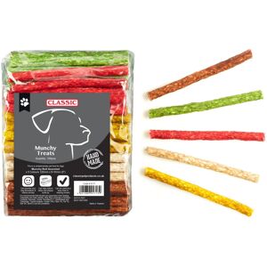 Classic Dog Chew Treat Natural Snacks Handmade - 100 Munchy Rolls Ass 125mm Classic Dog Chew Treat Natural Snacks Handmade - 100 Munchy Rolls Ass 125mm