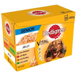 100% Complete Nutrition Pedigree Senior Dog Food in Jelly Includes: 3 x Beef 3 100% Complete Nutrition Pedigree Senior Dog Food in Jelly Includes: 3 x Beef 3