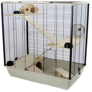 Little-Friends Pet Rat Hamster 78 CM Cage Plaza - Small Pet Triple 3 Tiers Grey Little-Friends Pet Rat Hamster 78 CM Cage Plaza - Small Pet Triple 3 Tiers Grey