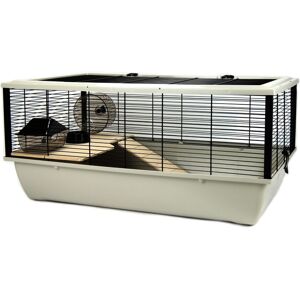Little-Friends Grosvenor Rat Hamster Animal Cage With Wooden Shelf Ladder Large Grey Little-Friends Grosvenor Rat Hamster Animal Cage With Wooden Shelf Ladder Large Grey