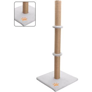 Unbranded (Grey) Cat Scratching Post Scratcher 90CM Woven Sisal Kitten Pole Scratcher Tree Unbranded (Grey) Cat Scratching Post Scratcher 90CM Woven Sisal Kitten Pole Scratcher Tree