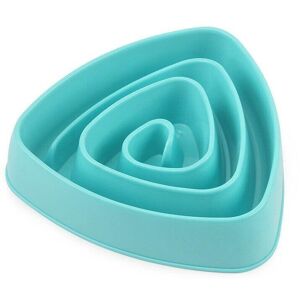 Unbranded (Blue) Triangular Dog Slow Eating Training Bowl Unbranded (Blue) Triangular Dog Slow Eating Training Bowl