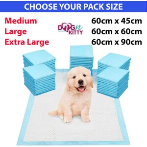 DOG n KITTY (Extra Large 60cm x 90cm (20 Pads)) HEAVY DUTY LARGE PUPPY TRAINING PET PADS FLO DOG n KITTY (Extra Large 60cm x 90cm (20 Pads)) HEAVY DUTY LARGE PUPPY TRAINING PET PADS FLO