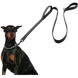 Brand:-HRYSPN HRYSPN Large dog leash, 1.5m Double Handles No Pull Heavy Duty Strong Nylon Dog Brand:-HRYSPN HRYSPN Large dog leash, 1.5m Double Handles No Pull Heavy Duty Strong Nylon Dog