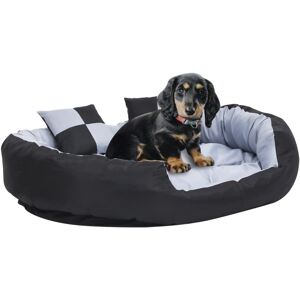vidaXL Dog Cushion Reversible and Washable Grey and Black - Dog Cushion vidaXL Dog Cushion Reversible and Washable Grey and Black - Dog Cushion