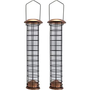 Selections Large Copper Style Hanging Bird Suet Fat Ball Feeder (Set of 2) Selections Large Copper Style Hanging Bird Suet Fat Ball Feeder (Set of 2)