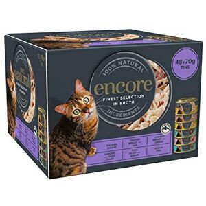 Encore 100% Natural Wet Cat Food, Multipack Chicken and Fish Selection in Broth Encore 100% Natural Wet Cat Food, Multipack Chicken and Fish Selection in Broth