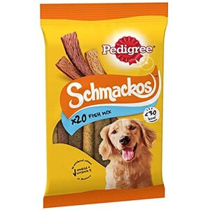Pedigree Schmackos Fish Mix - Dog Treats in A Variety of Fish Flavours, 180 Stri Pedigree Schmackos Fish Mix - Dog Treats in A Variety of Fish Flavours, 180 Stri