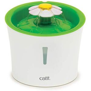 Catit Original Flower Fountain with Water Level Window, 3 Litre - Encourages Hyd Catit Original Flower Fountain with Water Level Window, 3 Litre - Encourages Hyd