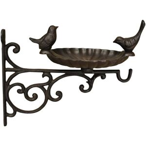 Selections Venus Cast Iron Wall Mounted Bird Bath Feeder with Hanger Selections Venus Cast Iron Wall Mounted Bird Bath Feeder with Hanger