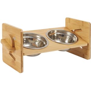 Bingopaw Adjustable Double Bowls Elevated Cat Bowls Water Food Cat Bowls Bingopaw Adjustable Double Bowls Elevated Cat Bowls Water Food Cat Bowls