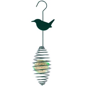 Homescapes (Wren) Metal Spring Bird Feeder with Bird Decoration Homescapes (Wren) Metal Spring Bird Feeder with Bird Decoration