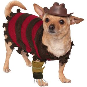 Rubies Official Rubie's A Nightmare on Elm Street, Freddy Krueger Halloween Pet Dog Cos Rubies Official Rubie's A Nightmare on Elm Street, Freddy Krueger Halloween Pet Dog Cos