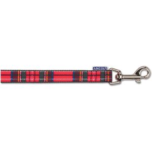 Ancol Nylon Tartan Lead Red - Lead Ancol Nylon Tartan Lead Red - Lead