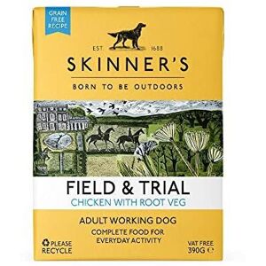 Skinners Skinner's Field & Trial Chicken & Root Veg - Adult Wet Dog Food, Grain Free, 390 Skinners Skinner's Field & Trial Chicken & Root Veg - Adult Wet Dog Food, Grain Free, 390