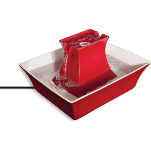 PetSafe Drinkwell Ceramic Pagoda Fountain, 2 L, Red Drinking Fountain for Cats a PetSafe Drinkwell Ceramic Pagoda Fountain, 2 L, Red Drinking Fountain for Cats a