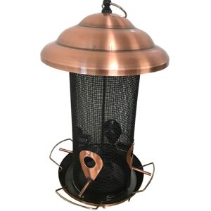 Selections Copper Style Extra Large Hanging Metal Bird Seed Feeder Selections Copper Style Extra Large Hanging Metal Bird Seed Feeder