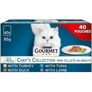 Purina Gourmet Perle Cat Food Chef's Collection, Mixed, 40 x 85g Purina Gourmet Perle Cat Food Chef's Collection, Mixed, 40 x 85g