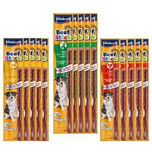 KATIX Vitakrafts *New* Set Of Mixed Variety Dog Beef Sticks Soft Meaty Dog Treat Stick KATIX Vitakrafts *New* Set Of Mixed Variety Dog Beef Sticks Soft Meaty Dog Treat Stick