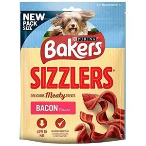 Purina Bakers Sizzlers Bacon 6x90gm Dry Dog Treats Purina Bakers Sizzlers Bacon 6x90gm Dry Dog Treats