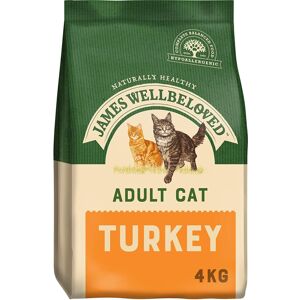 James Wellbeloved Complete Dry Adult Cat Food Turkey and Rice, 4 kg James Wellbeloved Complete Dry Adult Cat Food Turkey and Rice, 4 kg