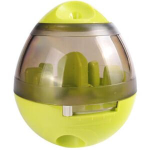GreenZech (Yellow) Egg Shape Tumbler Pet Food Dispenser Training Interactive Ball GreenZech (Yellow) Egg Shape Tumbler Pet Food Dispenser Training Interactive Ball