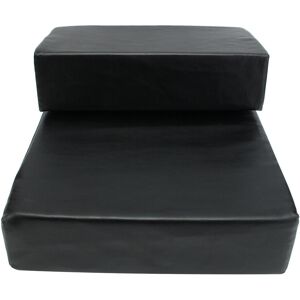 GreenZech (Black) Pet 2 Steps Stairs Ramp Ladder Leather Cover Folding Sofa Bed GreenZech (Black) Pet 2 Steps Stairs Ramp Ladder Leather Cover Folding Sofa Bed