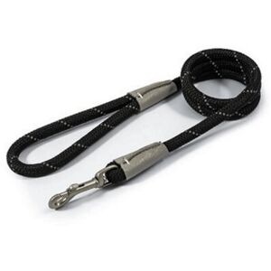 (Black, 107 x 1.2cm) Ancol Viva Rope Reflective Snap Lead (Black, 107 x 1.2cm) Ancol Viva Rope Reflective Snap Lead