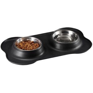 GreenZech (Red) Stainless Steel Pet Bowl with Non-Skid Silicone Mat Feeder Double Bowls Se GreenZech (Red) Stainless Steel Pet Bowl with Non-Skid Silicone Mat Feeder Double Bowls Se