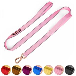 GreenZech () Double Handle Dog Leash Dual Handle Heavy Duty Soft Padded Reflective Nylon D GreenZech () Double Handle Dog Leash Dual Handle Heavy Duty Soft Padded Reflective Nylon D