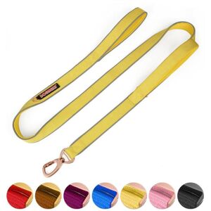 GreenZech () Double Handle Dog Leash Dual Handle Heavy Duty Soft Padded Reflective Nylon D GreenZech () Double Handle Dog Leash Dual Handle Heavy Duty Soft Padded Reflective Nylon D