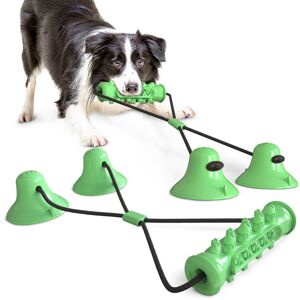 GreenZech (Green) Pet Molar Bite Elastic Ropes Tooth Cleaning Chewing Suction Cup Dog Toys GreenZech (Green) Pet Molar Bite Elastic Ropes Tooth Cleaning Chewing Suction Cup Dog Toys