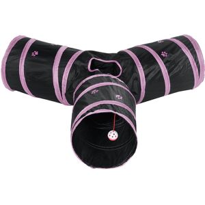 GreenZech (Pink) Collapsible Cat Tunnel Tube Interactive Indoor Pet Cats Rabbit Peek Hole GreenZech (Pink) Collapsible Cat Tunnel Tube Interactive Indoor Pet Cats Rabbit Peek Hole