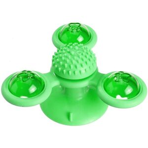 GreenZech (Green) Rotating Three Head Windmill Cat Toy Scratching Hair Pet Cat Interactive GreenZech (Green) Rotating Three Head Windmill Cat Toy Scratching Hair Pet Cat Interactive