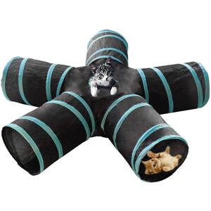 GreenZech 5-way Collapsible Cat Tunnel Tube Kitty Tunnel Bored Cat Pet Toys Peek Hole Toy GreenZech 5-way Collapsible Cat Tunnel Tube Kitty Tunnel Bored Cat Pet Toys Peek Hole Toy