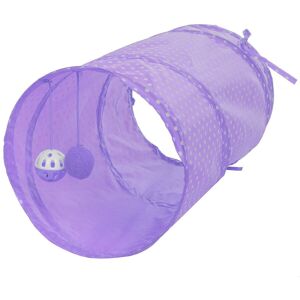 GreenZech (Purple) Collapsible Training Pet Cat Tunnel Toy with Bell And Plush Ball 2 Ways GreenZech (Purple) Collapsible Training Pet Cat Tunnel Toy with Bell And Plush Ball 2 Ways