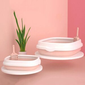 Unbranded 2 Size Pet Cat Kitten Litter Box Case Teddy Toilet Tray Shovel Anti-splash Home Unbranded 2 Size Pet Cat Kitten Litter Box Case Teddy Toilet Tray Shovel Anti-splash Home
