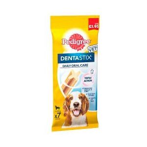 Pedigree Dentastix Daily Medium Dog Treats 7 x Dental Sticks 180g (Pack of 5) Pedigree Dentastix Daily Medium Dog Treats 7 x Dental Sticks 180g (Pack of 5)