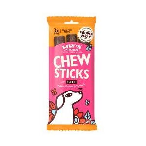 Lily's Kitchen Chew Sticks with Beef Dog Treat 120g (Pack of 10) Lily's Kitchen Chew Sticks with Beef Dog Treat 120g (Pack of 10)