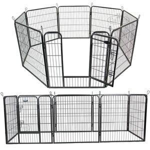 Actiaspet Heavy Duty 8 Panel Pet Playpen Metal Cage - Medium 74154 Actiaspet Heavy Duty 8 Panel Pet Playpen Metal Cage - Medium 74154