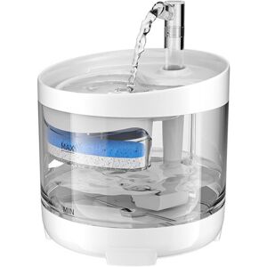 GreenZech Cat Water Fountain Dog Dispenser 54oz 1.6L Autoxic Pet Drinking Transparent Upgr GreenZech Cat Water Fountain Dog Dispenser 54oz 1.6L Autoxic Pet Drinking Transparent Upgr