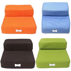 GreenZech (Coffee) Pet Stair 2 Step Portable Puppy Dog Cat Soft Indoor Sofa Bed Folding Ra GreenZech (Coffee) Pet Stair 2 Step Portable Puppy Dog Cat Soft Indoor Sofa Bed Folding Ra