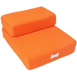 GreenZech (Orange) Pet Stair 2 Step Portable Puppy Dog Cat Soft Indoor Sofa Bed Folding Ra GreenZech (Orange) Pet Stair 2 Step Portable Puppy Dog Cat Soft Indoor Sofa Bed Folding Ra
